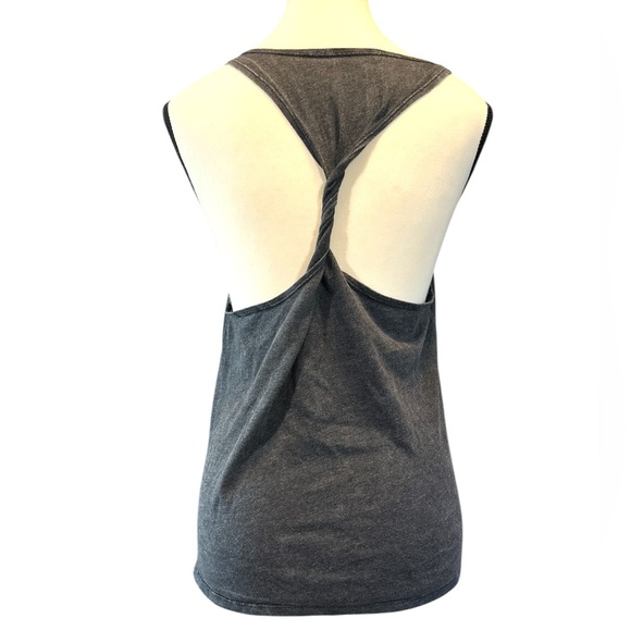 Volcom Black and Gray Boxy Sleeveless Tank Top - Picture 2 of 3